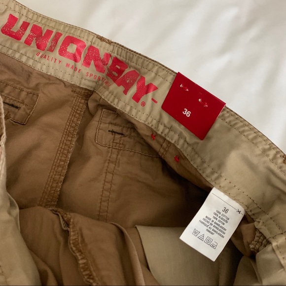 NWT UNIONBAY Cordova Messenger Belted CARGO SHORTS - Picture 5 of 7